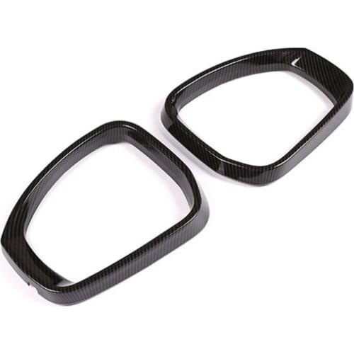 Carbon Fiber Style Car Accessory For Land Rover Discovery 5 2017 2018 2019 Car Rear View Mirror Frame Trim Styling Car Moldings