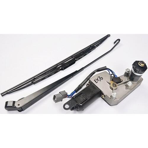 Free shiping for Hitachi EX70 wiper motor EX60 wiper motor assembly wiper arm set wiper strip 24V digger parts