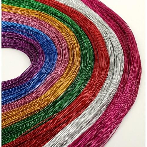 Childhood Creation 100Yards Braided Gold Thread Handmade DIY Japanese Hairpin Fan Material Sewing Accessories Tag Rope 1mm Thick