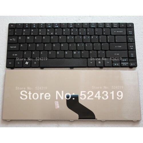 100% New Laptop Keyboard for Acer 3810T 3820TG 4738zg 4750G 4741 4551 US Layout