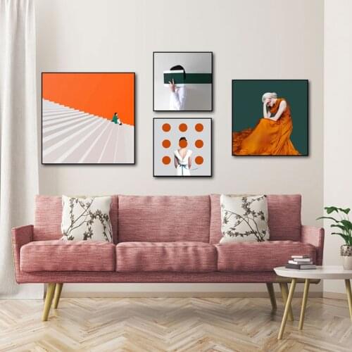 Fashion Modern Women Abstract Posters Canvas Painting Wall Art Prints Picture Gallery Living Room Interior Home Decor No Frame
