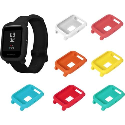 Soft Silicone Protection Full Case Cover for HUami Amazfit Bip Youth Watch Smart Watch Accessoeies
