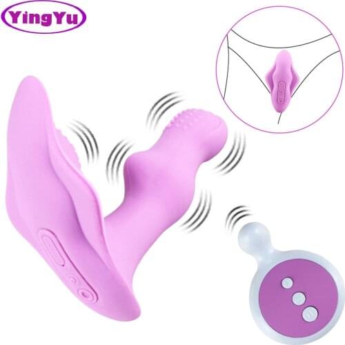 Wearable Vibrator, Wireless Remote Control Sex toys Panties Vibrators for Women Clitoris Stimulator Double Stimulation