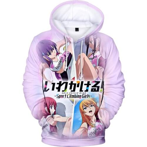 New Arrival Autumn Sport Climbing Girls 3D Print Hoodies Men/Women Sexy Casual Hip Hop Harajuku Streetwear Hoodies Pullover Tops