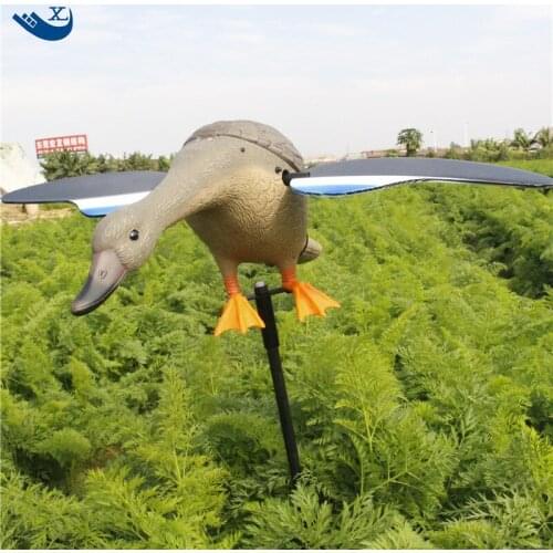 Wholesale 6V/12V Plastic Duck Decoy Hunting Traps Hunting Duck With Magnet Spinning Wings
