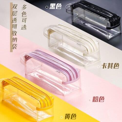 Transparent Pencil Case, Large Capacity, Simple, High-value, High-value Student Stationery Bag