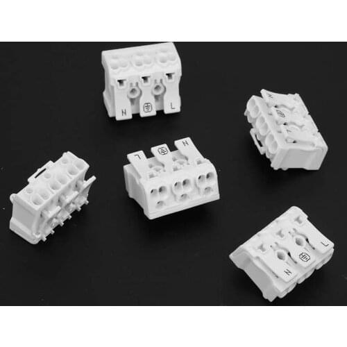 Wire Wiring Connector Cable Terminal Block Luster Terminal Light Clamp 3