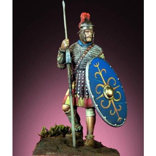 Unassambled 1/32 ancient man warrior with shield Resin figure miniature model kits Unpainted