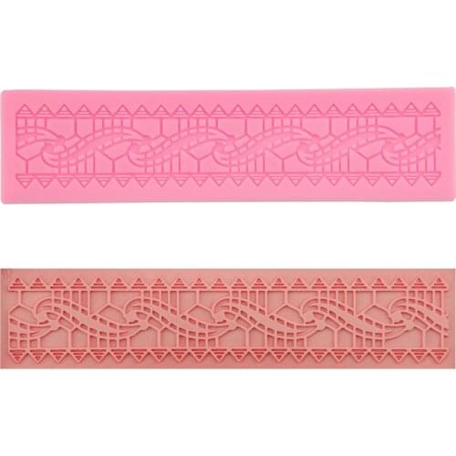 Craft Flower Leaf Totem Lace Silicone Fondant Soap 3D Cake Mold Cupcake Jelly Candy Chocolate Decoration Baking Tool FQ2318