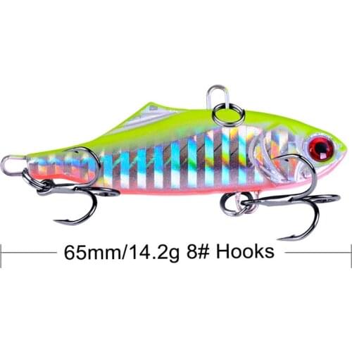 1PCS 6cm 14g VIB Fishing Lures Hard Bait Vibration Crankbait Fish Bass Sinking