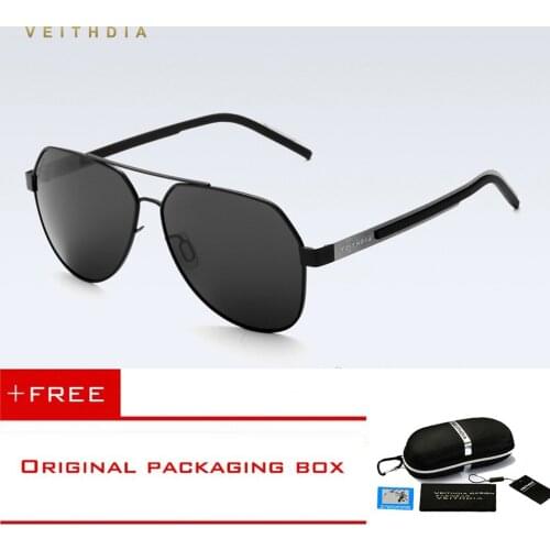Veithdia Aluminum Magnesium Mens Sunglasses Polarized Blue Coating Mirror Driving Sun Glasses Eyewear Accessories For Men 3556