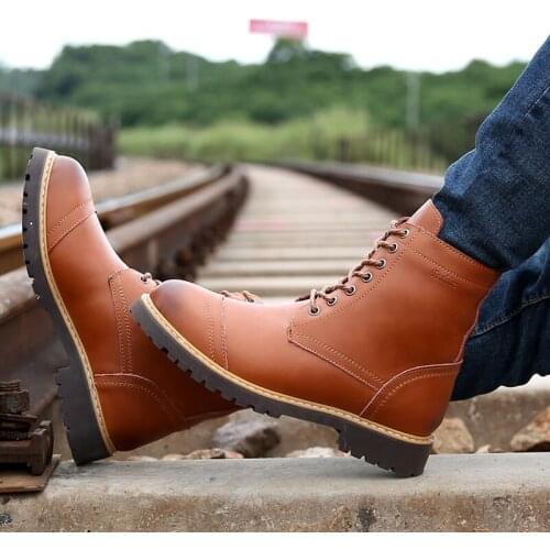 Tenis Altos Safety Shoes For Men Mens High Top Mens Sneakers Leather Black Sneaker Hightop Zapatillas Negras