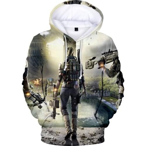 Tom Clancys The Division 3D Hoodies Sweatshirt Men/women Harajuku Hoodie Autumn Winter Pullover Streetwear Childre Kids Clothes
