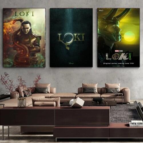Marvel TV Series Loki Canvas Painting Tom Hiddleston Propaganda Posters and Prints Wall Art Pictures for Living Room Home Decor