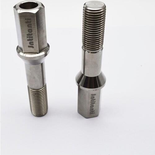 Automotive titanium alloy wheel bolts Extension head titanium alloy bolt m14*1.5*50