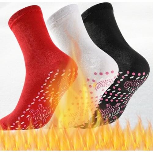 Unisex Self-Heating Care Magnetic Therapy Socks Cycling Sport Foot Massager Warm Winter for Men Women