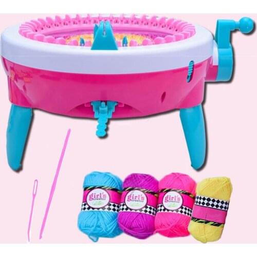 NEW DIY Craft 40 Needles Children Knitting Machine For Scarf Hat Weaver Loom Educational Toys Christmas Gift For Girls