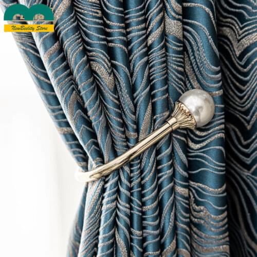 High Level Luxury Curtains High-precision Jacquard Curtains for Living Room Bedroom Modern Nordic Simulation Silk Window Drapes