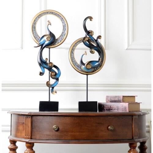 YL T the Male Phoenix Pursui Wedding Gift Room Decorations Decoration Light Luxury New Chinese Living Room TV Cabinet Decoration