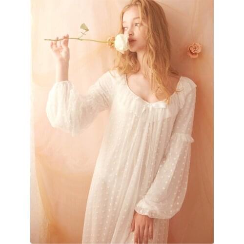Women Lace Nightgown Gorgeous Elegant Sleepwear Dress For Women Bridesmaid Lace Nightgown High Quality
