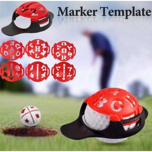 1Set Hollow Alphabet Golf Ball Line Liner Marker Pen Drawing Alignment Marks Tool Set Equipment Supplies Golf Accessories 2021