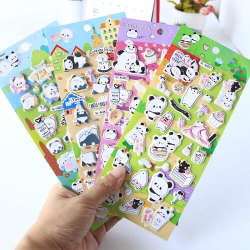 1set /1lot Kawaii Stationery Stickers Diary Panda animal Decorative Mobile Stickers Scrapbooking DIY Craft Stickers