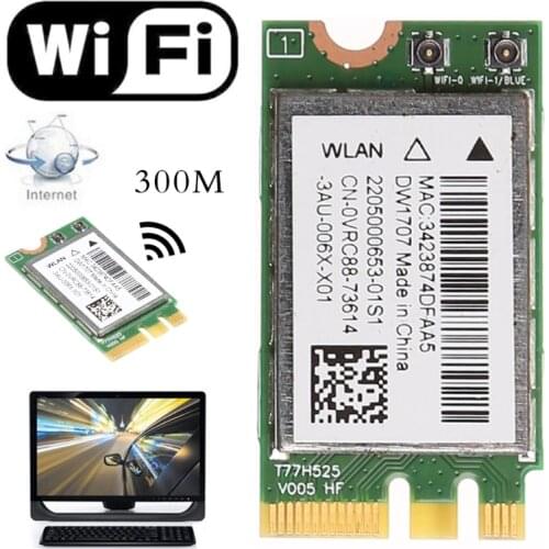2021 New 300M Wireless Bluetooth WIFI Card For Dell DW1707 VRC88 Qualcomm QCNFA335