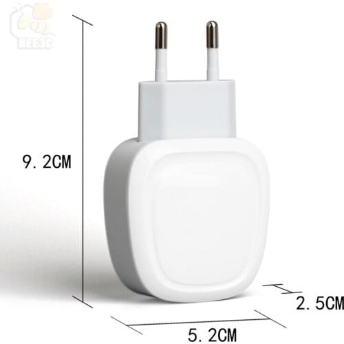 5V 2.1A 1.5A Smart Travel HH-030 big Dual 2 USB Eggshell Ellipse oval ellipse style phone charger adapter 50pcs/lot