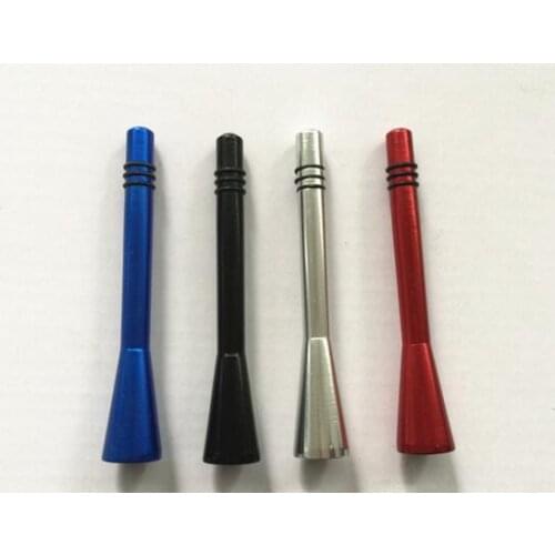 WholeSale 100pcs/lot ALUMINIUM CAR STEREO ANTENNA IDEAL REPLACEMENT PART WITH 2 ADAPTERS 5MM/6MM 80MM Length