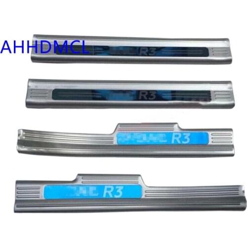 Car Welcome Pedal Threshold Strip Door Sill Strip For JAC Refine R3 2018 2019