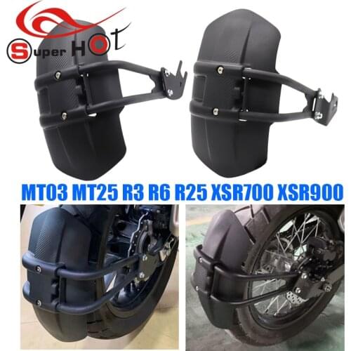 For Yamaha MT-03 MT-25 YZF-R3 R6 R25 XSR700 XSR900 R 3/6/25 Motorcycle Accessories Rear Fender Mudguard Mudflap Guard Cover