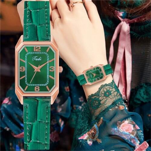 Tadi Brand Women Simple Fashion Watches Casual Leather Strap Quartz Watch Ladies Wristwatch Clock Gift Female Relogio Feminino