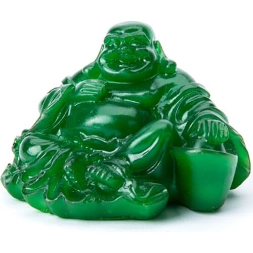 Jade Buddha Tea Pet Water Tea Tray Pet Accessories Handmade Tea Pet for Kungfu Tea Tray Great Gift for Tea Lover - Green