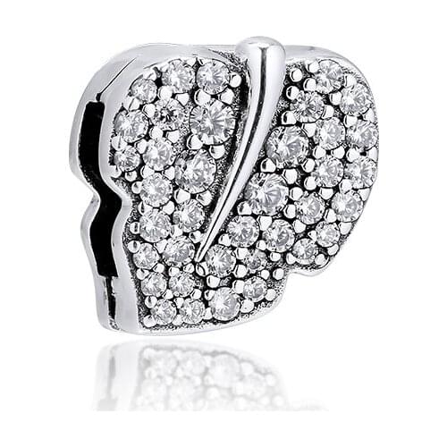 CKK Fits Reflexions Pandora Bracelet Sparkling Leaf Clip Charm for Jewelry Making Charms silver 925 original Bead