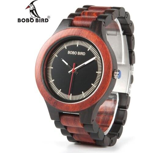 BOBO BIRD Wooden Watches Luxury Men Japan Move' Quartz Wristwatch with Wood Gift Watch Box relogio masculino