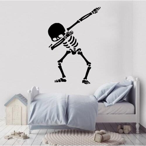 Diy Skeleton Wall Decal Art Vinyl Stickers For Home Decor Living Room Bedroom Wall Art Sticker Murals