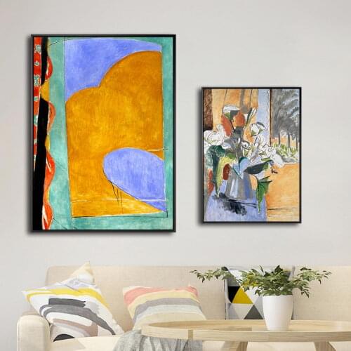 Home Decoration Print Canvas Art Wall Pictures Poster Canvas Printings Paintings French Henri Matisse Open window