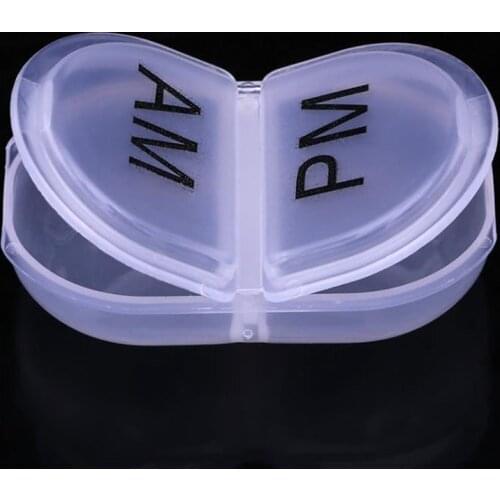 2 Grids Pill Medicine Box Storage Dispenser Organizer Holder Container Case Pill Storage Holder F20173783