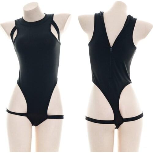NieR Automata Cosplay Costume Sexy Women Japanese Swimwear Sukumizu Anime Schoolgirl Hollow Out Bodysuit One-piece Swimsuit