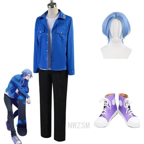 SK8 the InfInIty Langa Hasegawa Cosplay Costumes Anime Role Play Costume Top Pants Coats Accessories Suits Wig Halloween Party