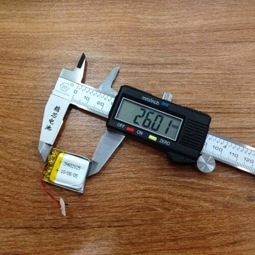 3.7V polymer lithium battery, 602025 MP3 Bluetooth headset, small toys, small equipment, general battery Rechargeable Li-ion Cel