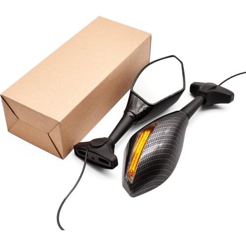 Motorcycle Mirror Motorbike Rearview Black Carbon Fiber Side Mirrors For Ducati 400 620 695 696 796 821 797 MONSTER