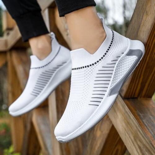 Spring New Trend All-Match Casual Shoes Socks Shoes Comfortable Non-Slip Mens Shoes Sports Single Shoes Pedal Lazy Shoes