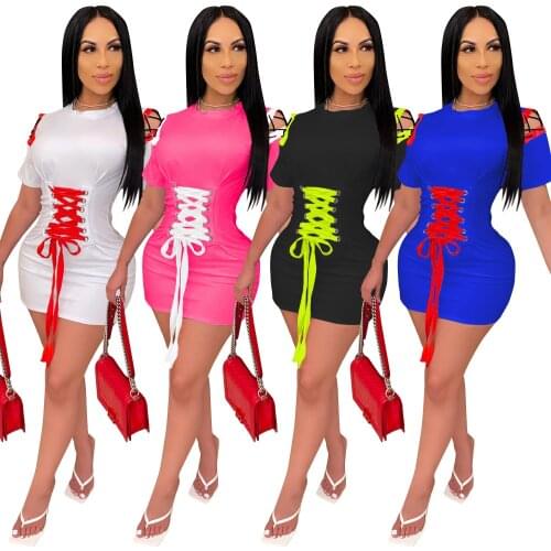 New Hot Sale Women Bandage Dress Tight Sexy Casual Solid High Elastic Mini Dress Nightclub Free Shipping Wholesale Dropshpping