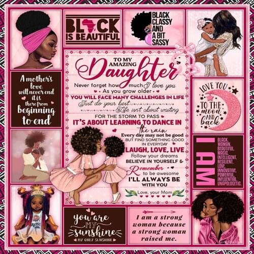 Throw Blankets To My Daughter Son Wife Letter Print On Demand Quilts Air Mail Blanket On Gift Textiles Best Home Christmas Bed