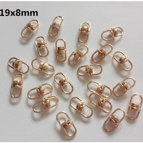 Wholesale Hot 500pcs Alloy Eight-Shaped Buckle 19x8mm Key Chain Connection Buckle Diy Fashion Jewelry Accessories