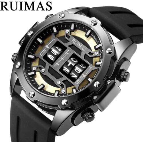 Personalized Creative Roller Sports Watch Mens Fashion Waterproof Student Quartz Watch