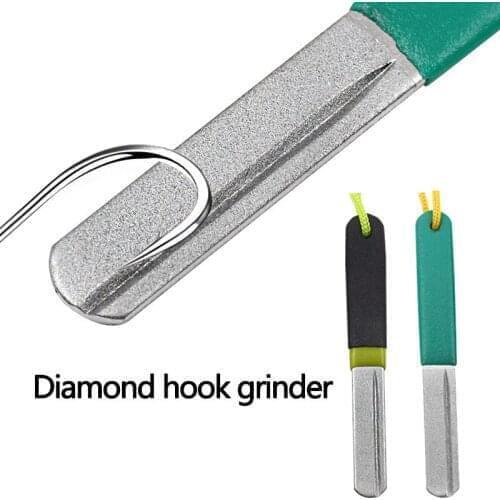 Portable Outdoor Double Groove Fishing Hook Sharpening Hone New Fishing Grinding Hook Sharpener Tool Fish Accessories