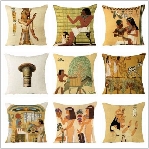 Retro Characters Cushions Case African Lifestyle Sofa Decorative Pillow Cases Beautiful Woman Dance Exotic Home Cushion Cove