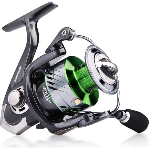 Sougayilang 9+1BB Metal Spool Spinning Fishing Reels 8KG Max Drag Gear Ratio 5.2:1 Saltwater Freshwater Carp Fishing Reel